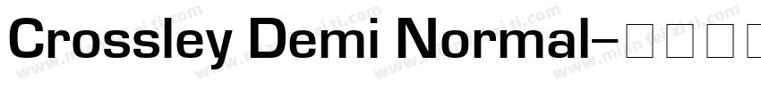Crossley Demi Normal字体转换
